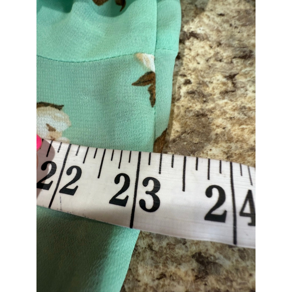 Women's TORRID Mint Green Floral Tunic Top Plus Size 2X - Picture 7 of 12